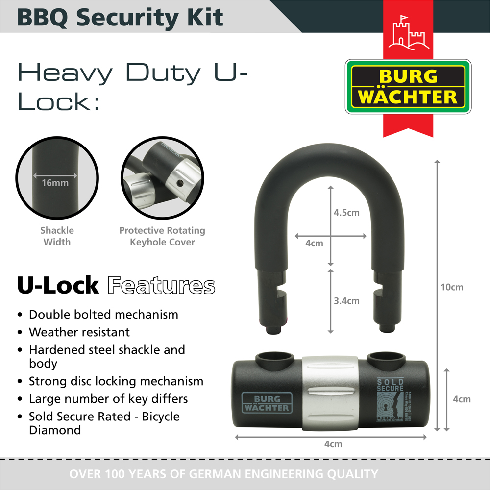 Burg-Wachter BBQ Security Kit Image 5
