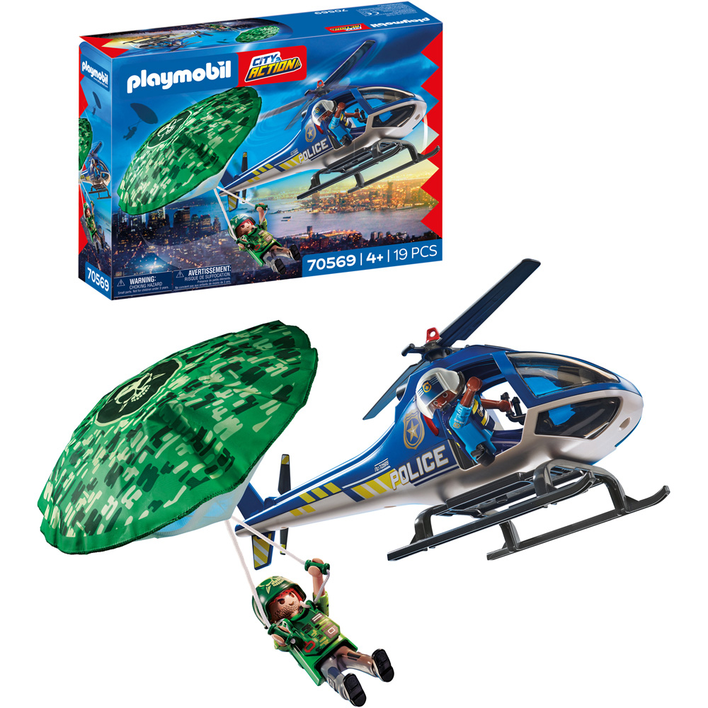Playmobil Police Parachute Search Playset 19 Piece Image 4