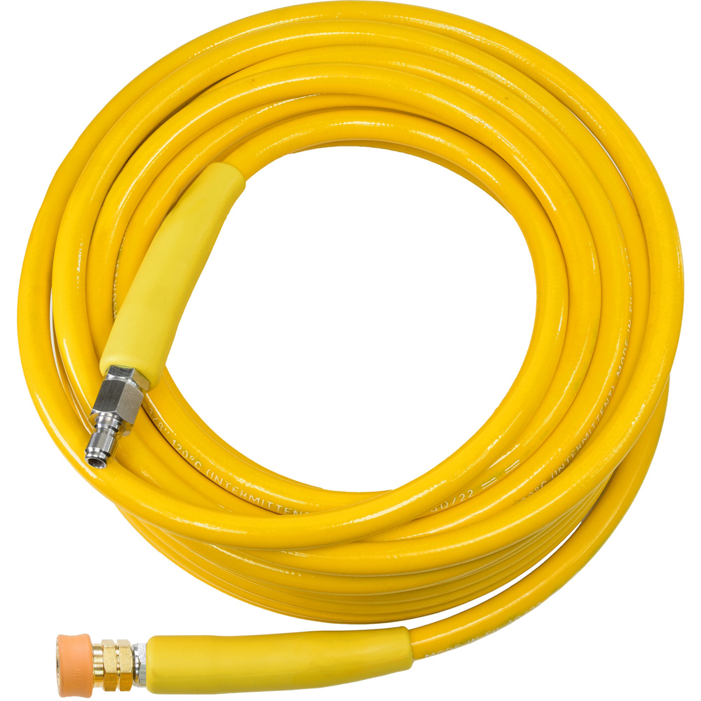 V-TUF 20m 2 Wire Tough Cover 3/8" 400BAR 155°C Yellow Jet Wash Hose with MSQ Couplings Image