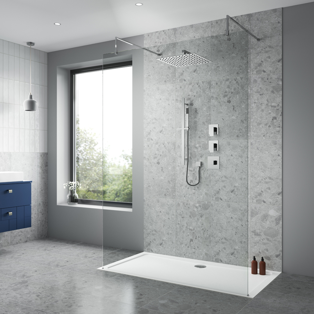 nuie Windon Chrome 2 Outlet Bundle with Stop Tap and Diverter Image 2