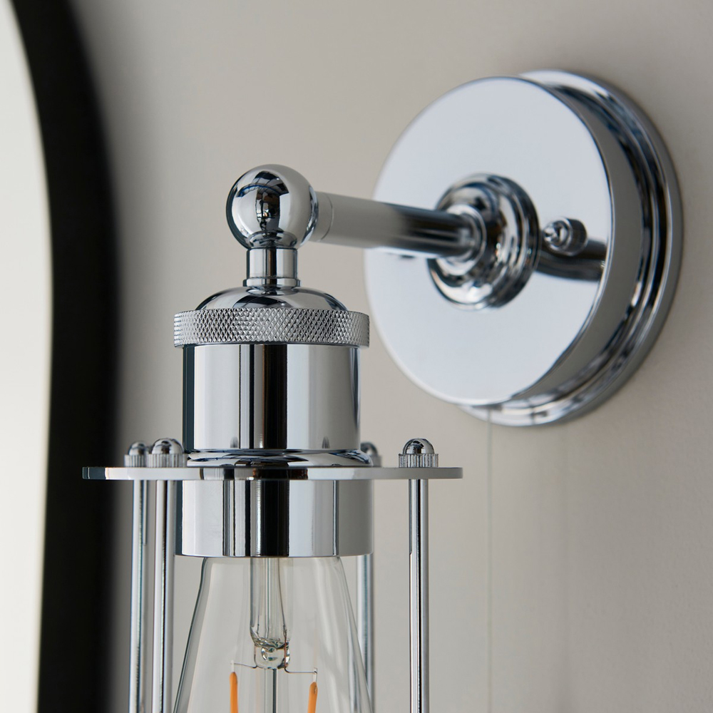 Merano Treviso Chrome Metal Wall Lamp Image 3