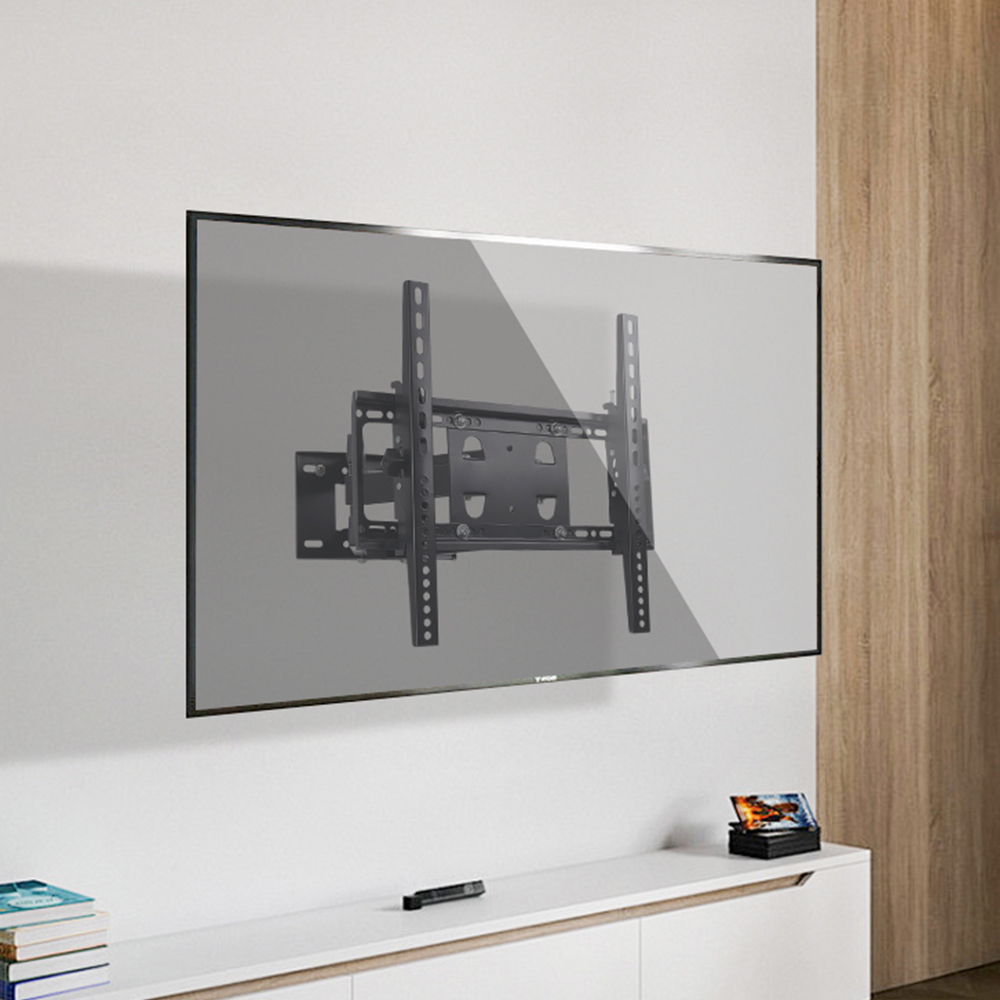 Living and Home 26-55 inch Black Wall Mounted Metal TV Monitor Bracket 42cm Image 7