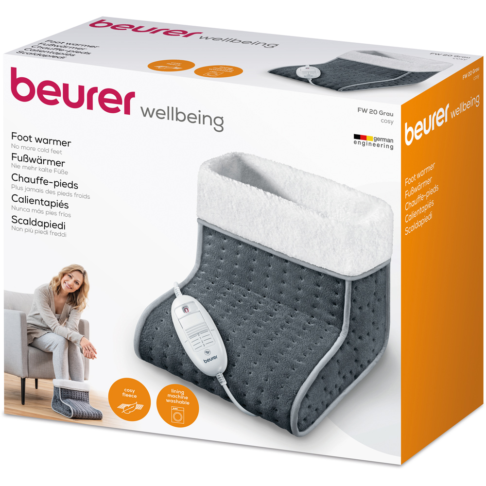 Beurer FW 20 Grey Cosy Foot Warmer Image 2