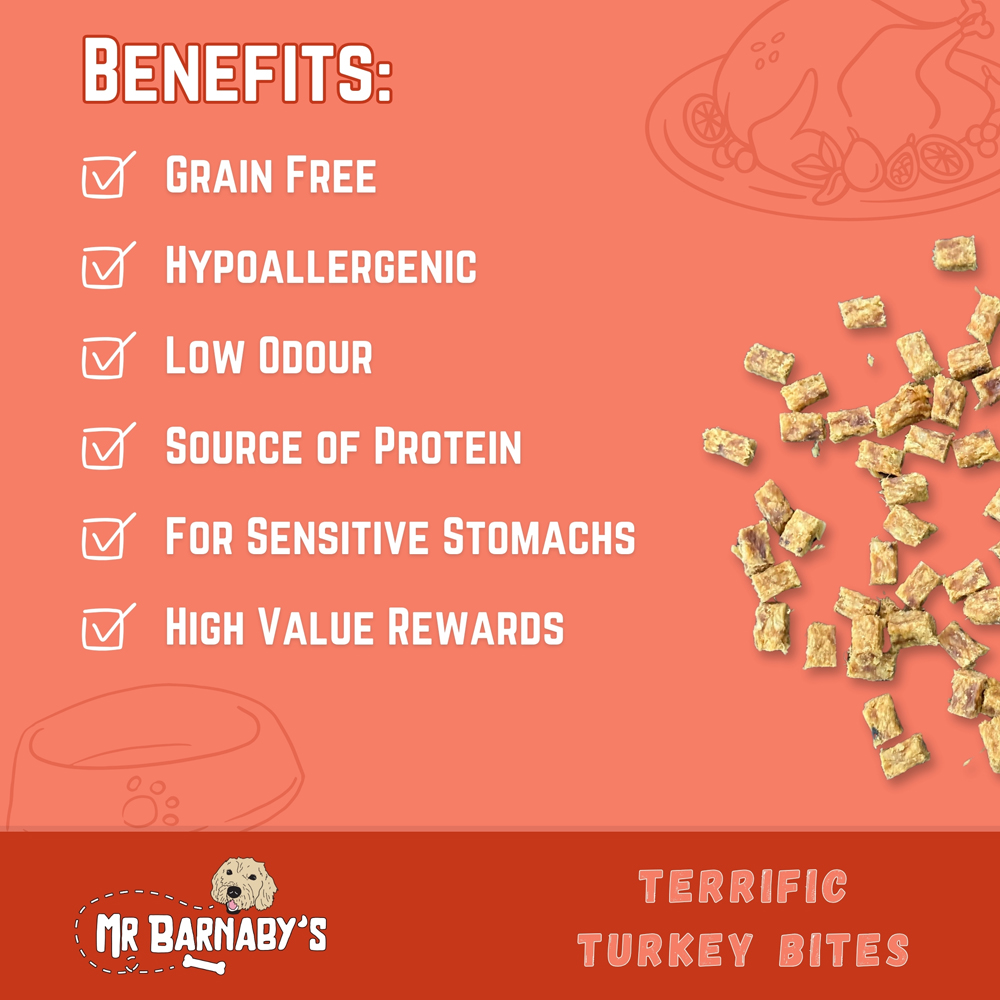 Mr Barnaby's Terrific Turkey Bites Dog Treats 6 Pack Image 4
