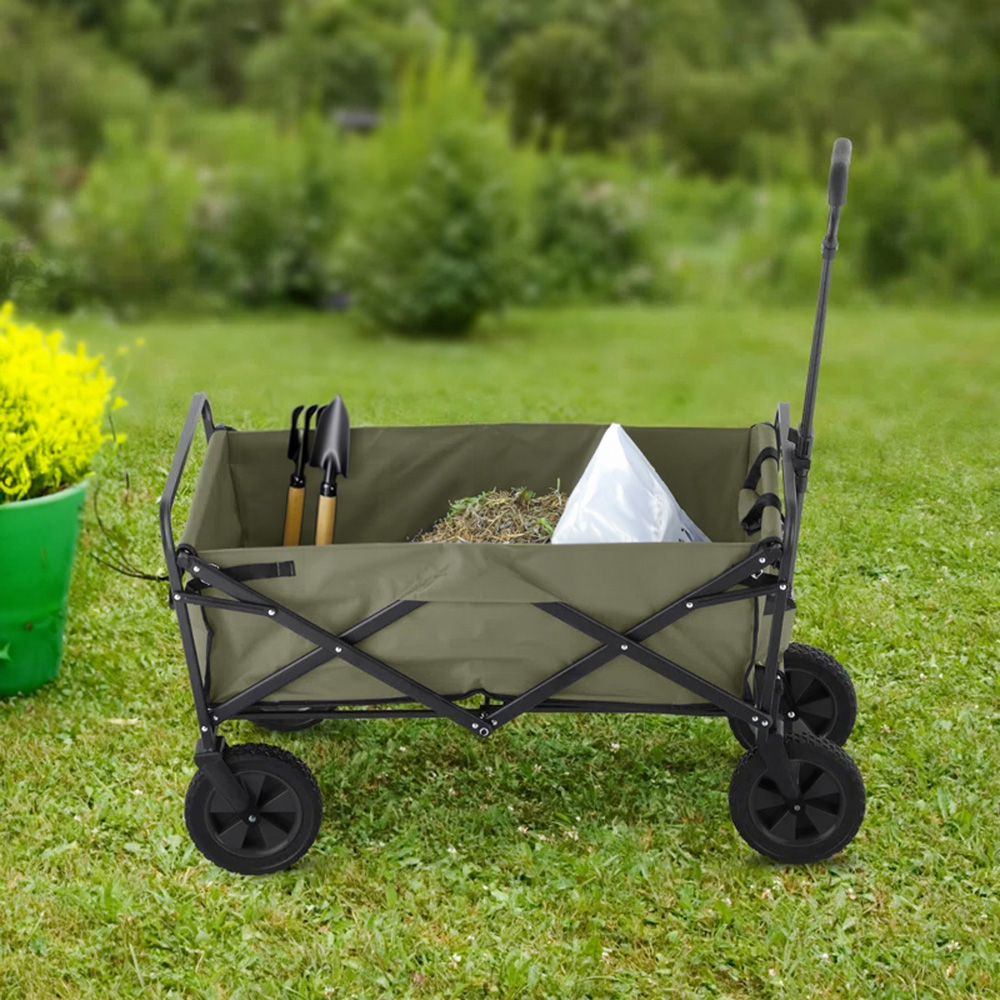 Neo Khaki Foldable Garden Festival Cart 150kg Image 5