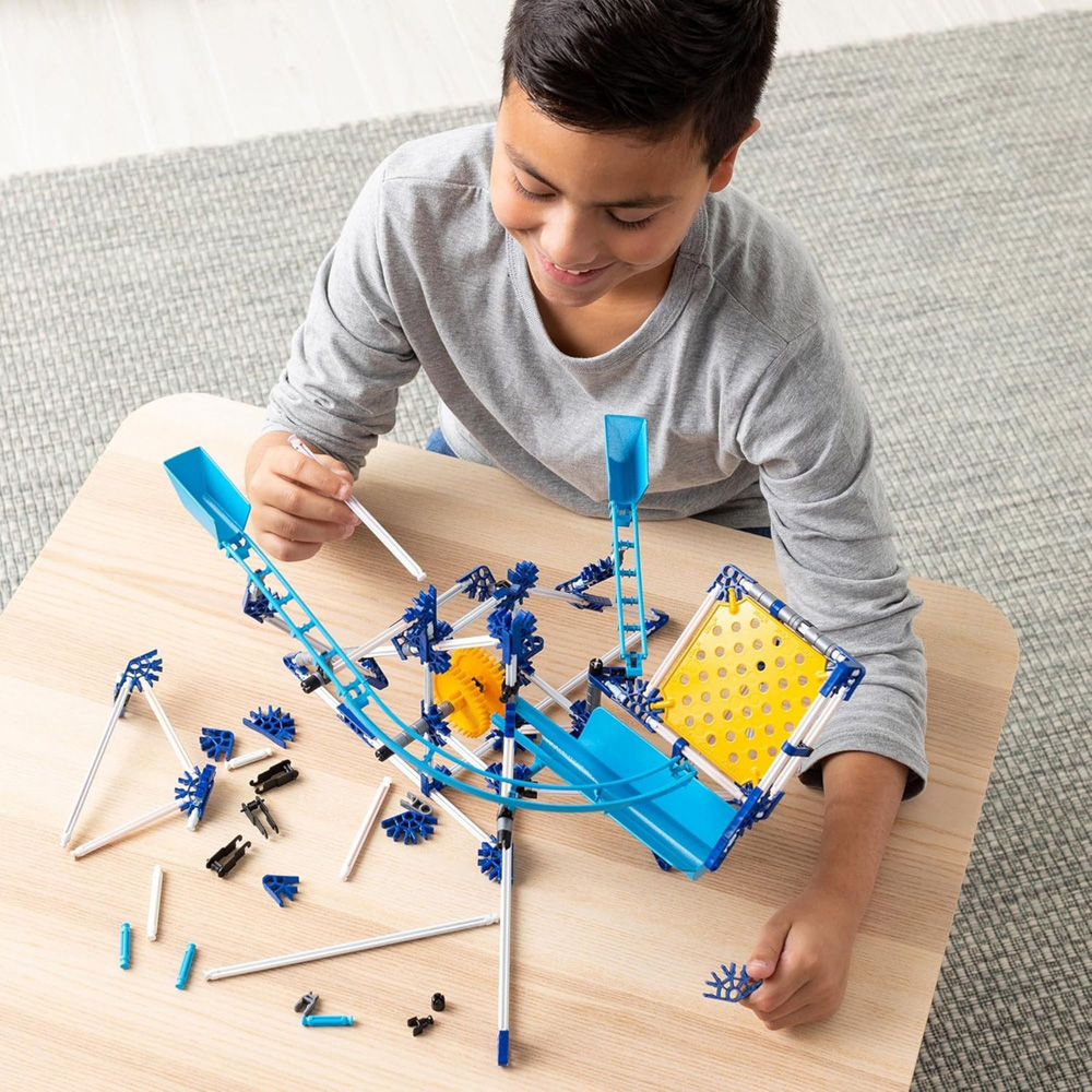 Basic Fun K'NEX Classics Marble Run Motorised 3 Model Building Set 500 Piece Image 2