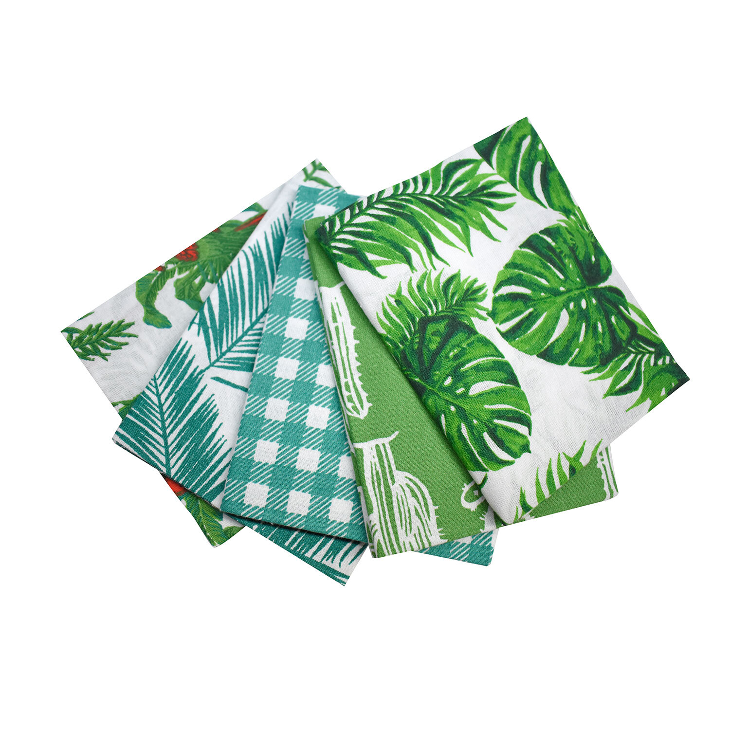 Single Tropical Cotton Fat Quarters 5 Pack in Assorted styles Image 4