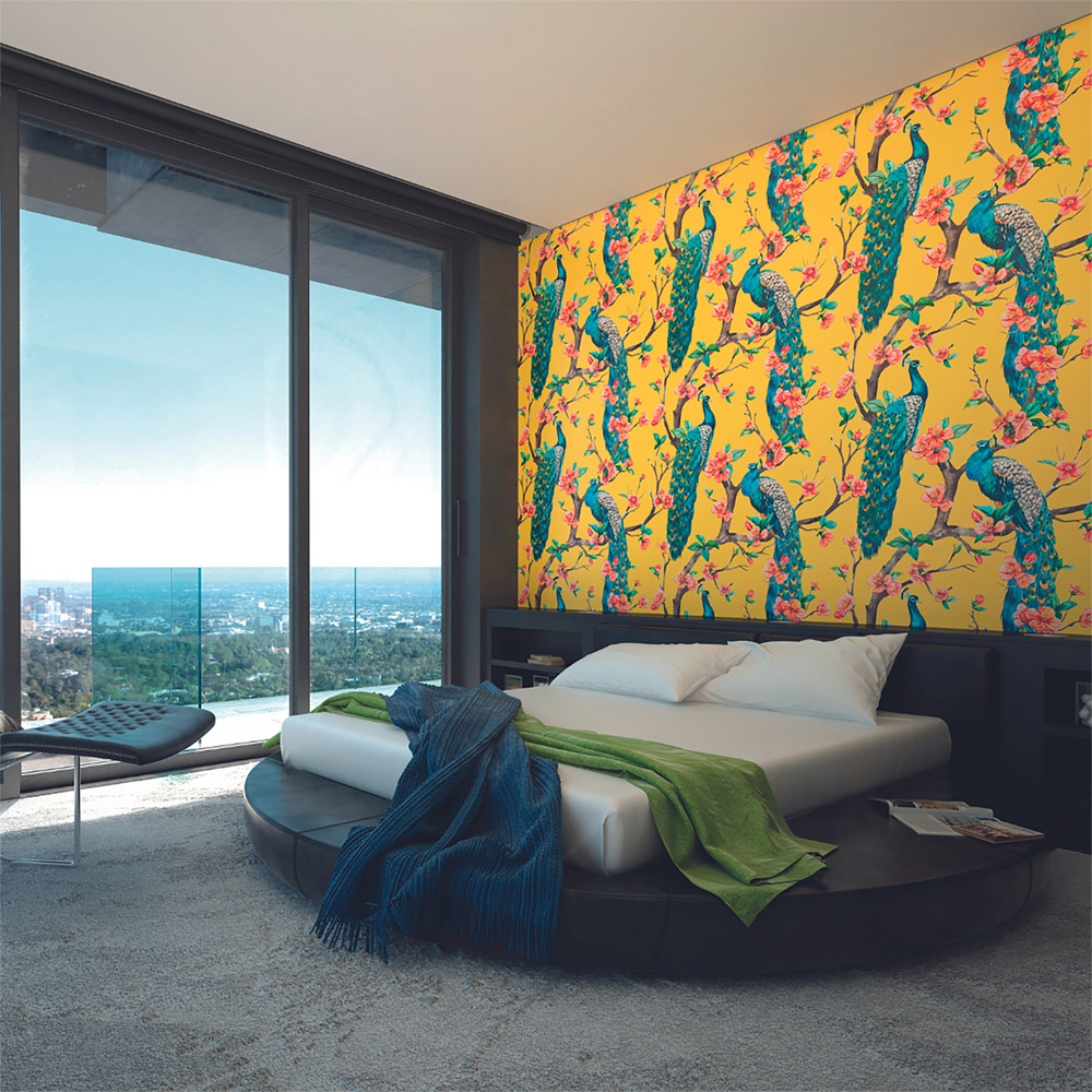Origin Murals Exotic Jungle Leaves Green Wall Mural Image 3