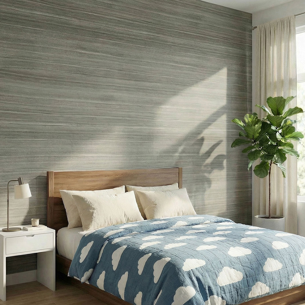Living and Home Grey PVC Self-Adhesive Flooring Roll 60cm x 5m Image 1