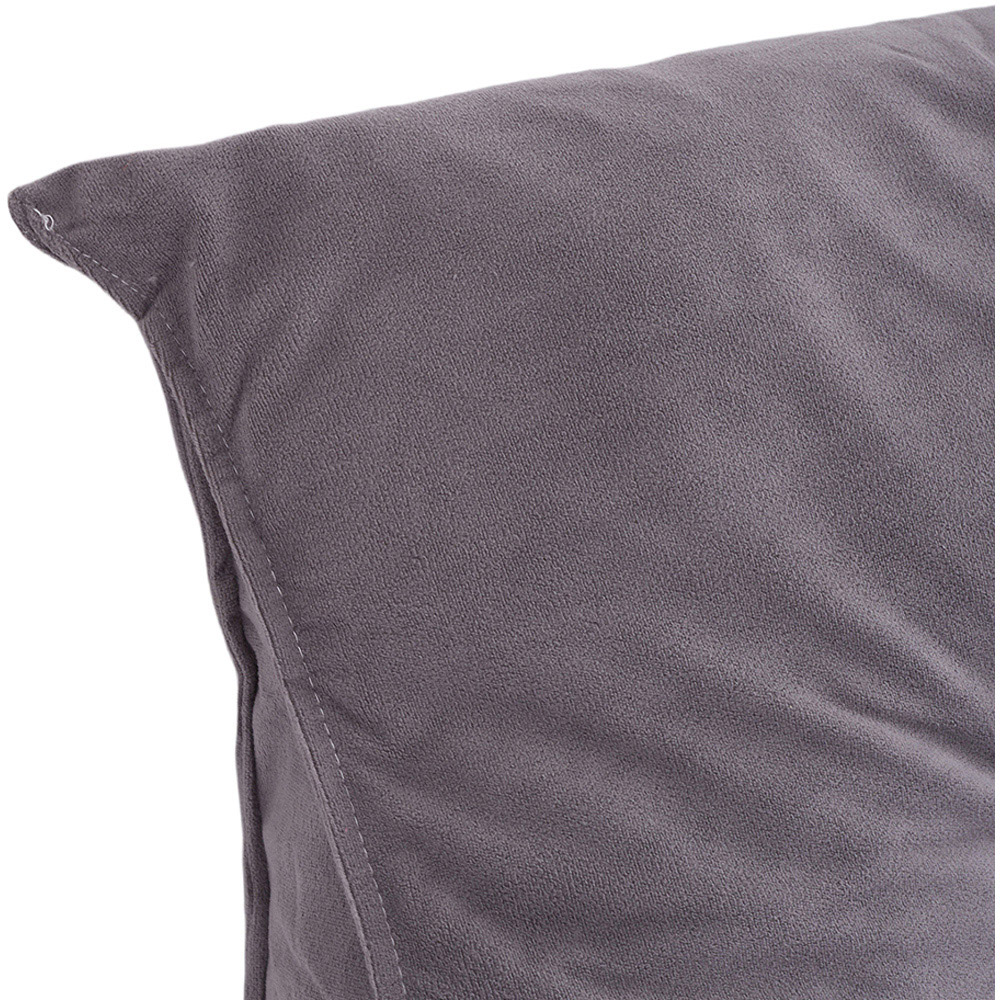 Living and Home Grey Chenille Wedge Headboard Pillow with Side Pocket 180 x 50cm Image 4