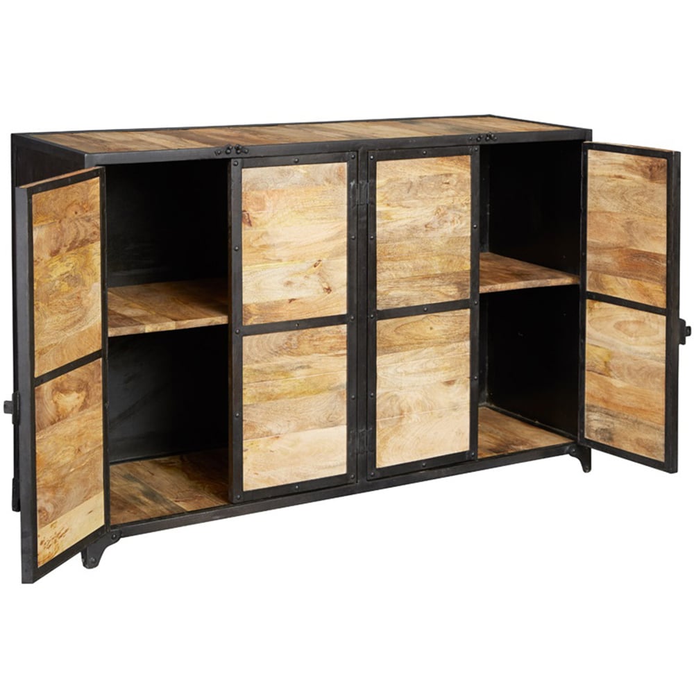 Brooklyn Akos 4 Door Wooden Sideboard Image 3
