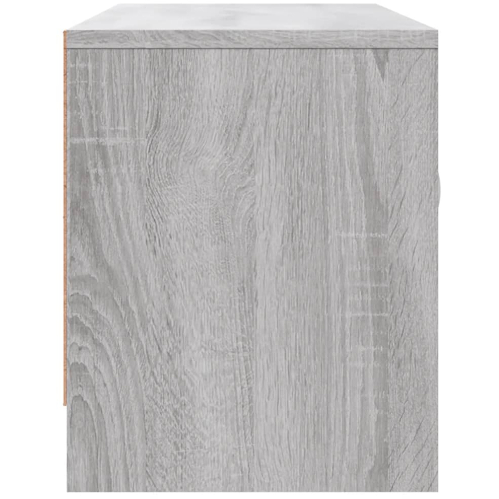 vidaXL 2 Door 2 Shelf Grey Sonoma TV Cabinet Image 7