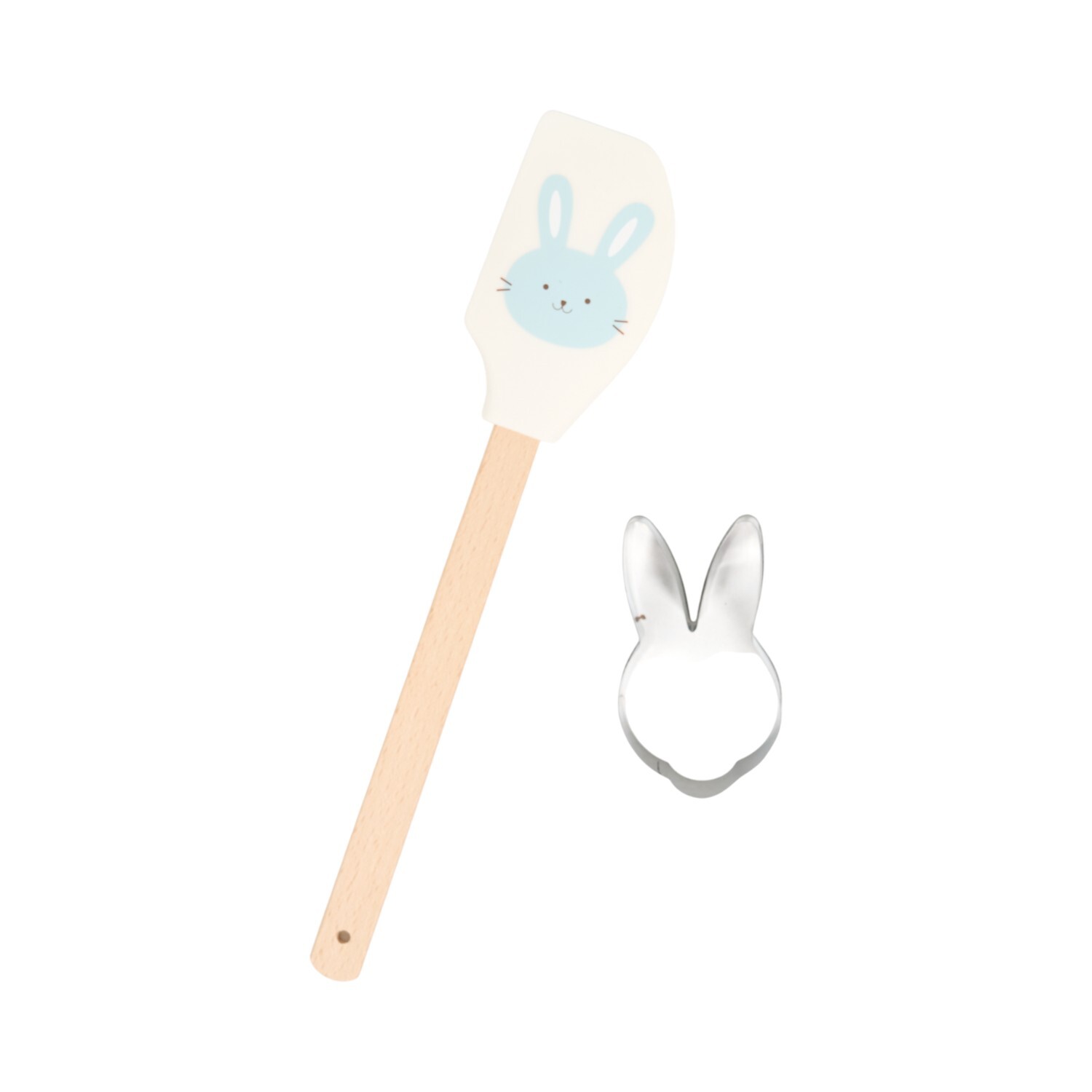 Rabbit Spatula and Cookie Cutter Set Image 2