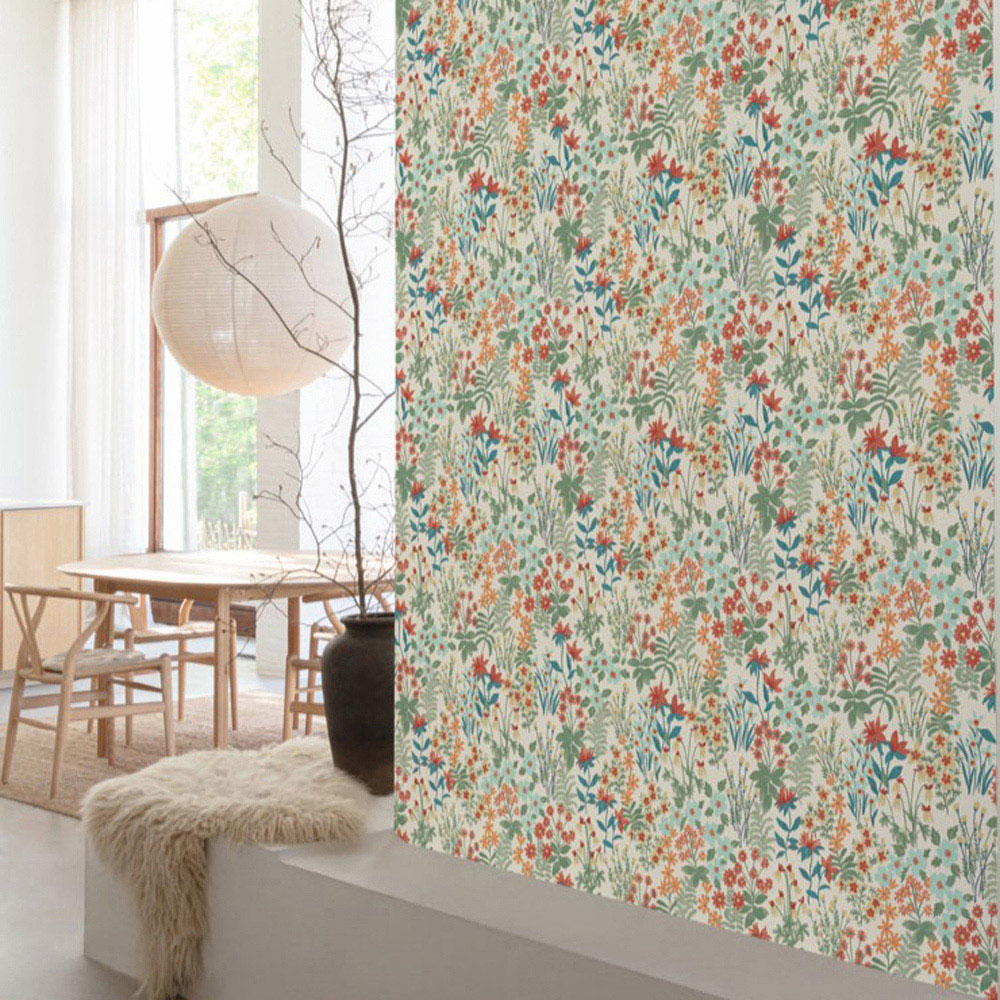 Grandeco Agnala Green and Blue Wallpaper Image 4