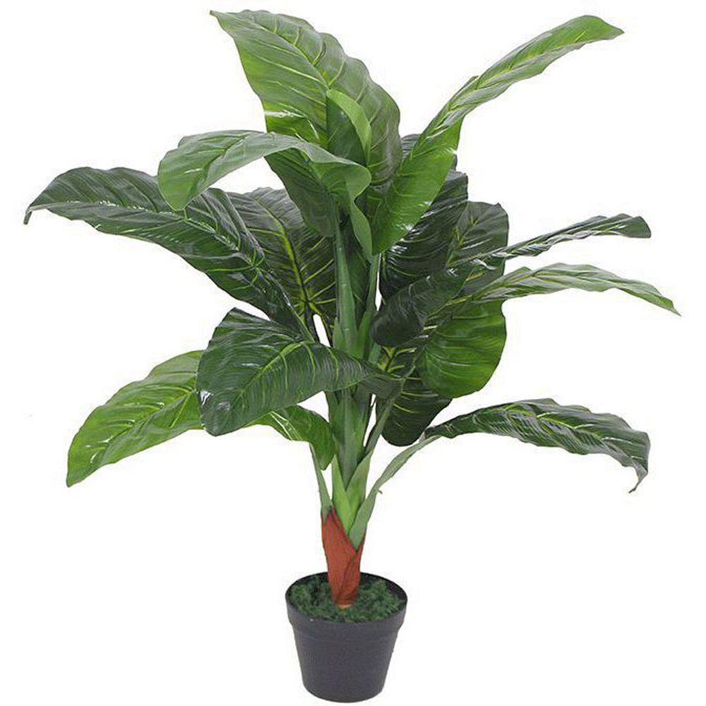 Leaf Colocasia Elephant Ear Artificial Tree Pot 3.4ft Image 1