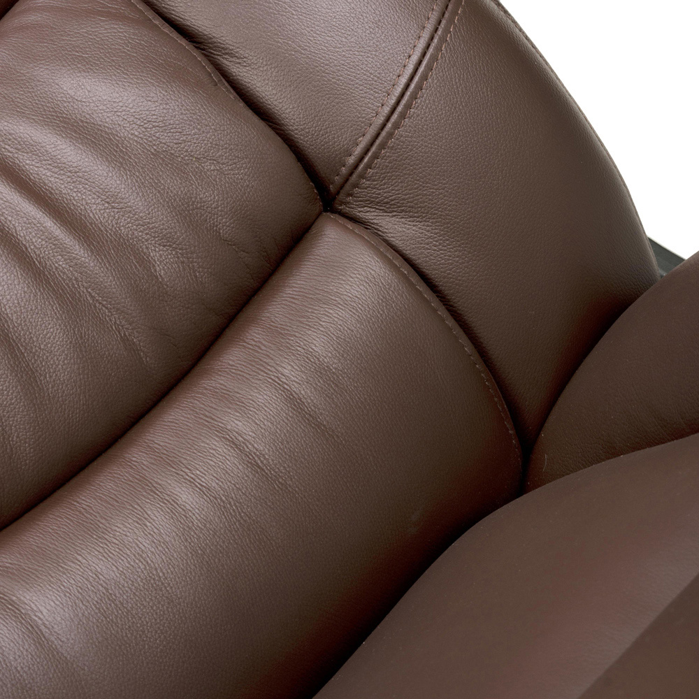 Portland Regent Brown Executive Leather-Faced Office Chair Image 7