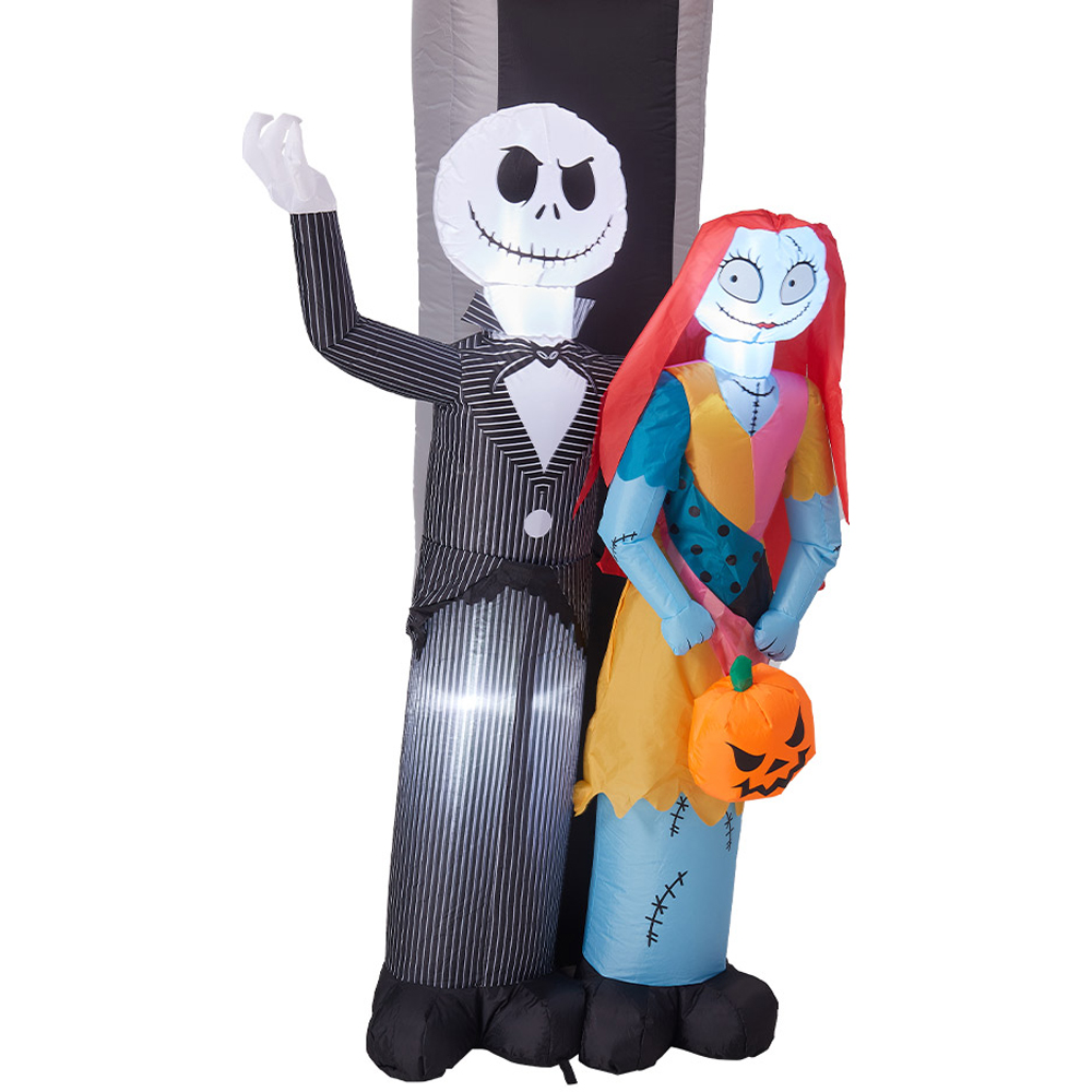 Living and Home Halloween Inflatable LED Jack Skellington and Sally Welcoming Archway 10ft Image 6