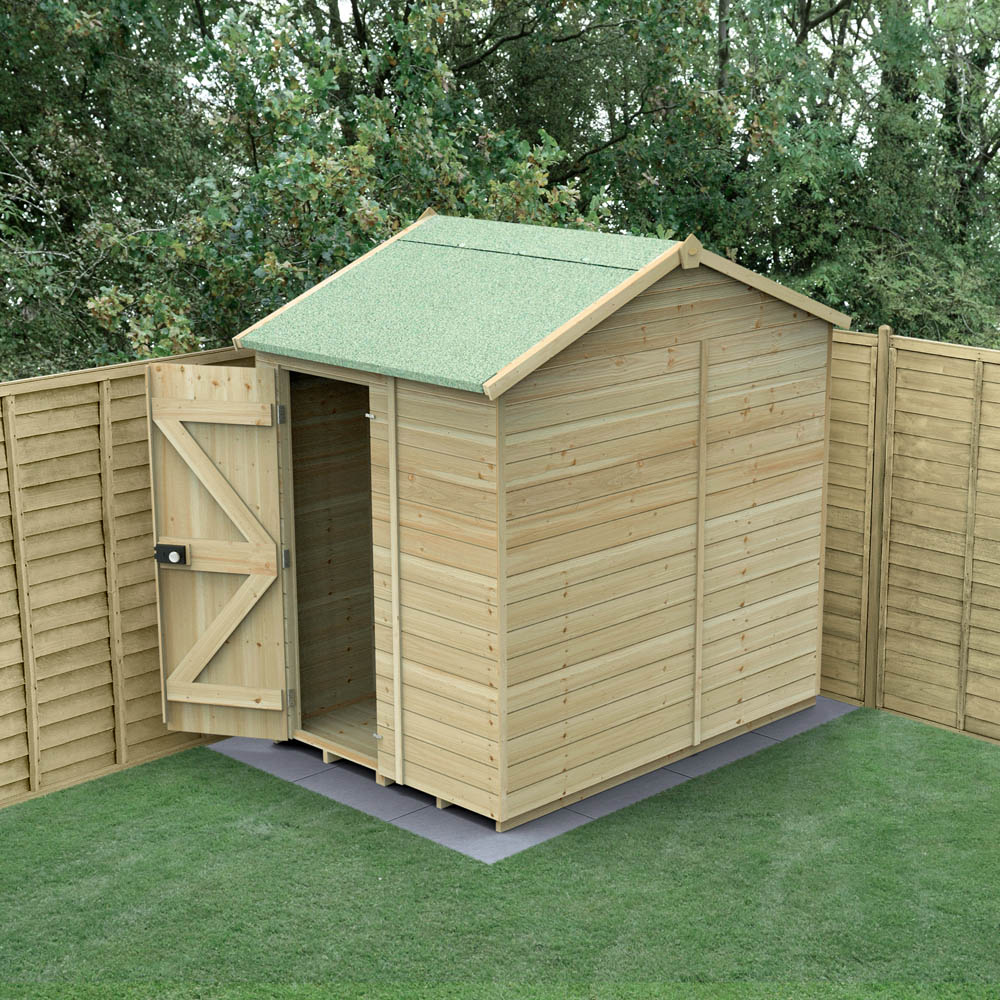 Forest Garden Timberdale 5 x 7ft Reverse Apex Garden Shed Image 2
