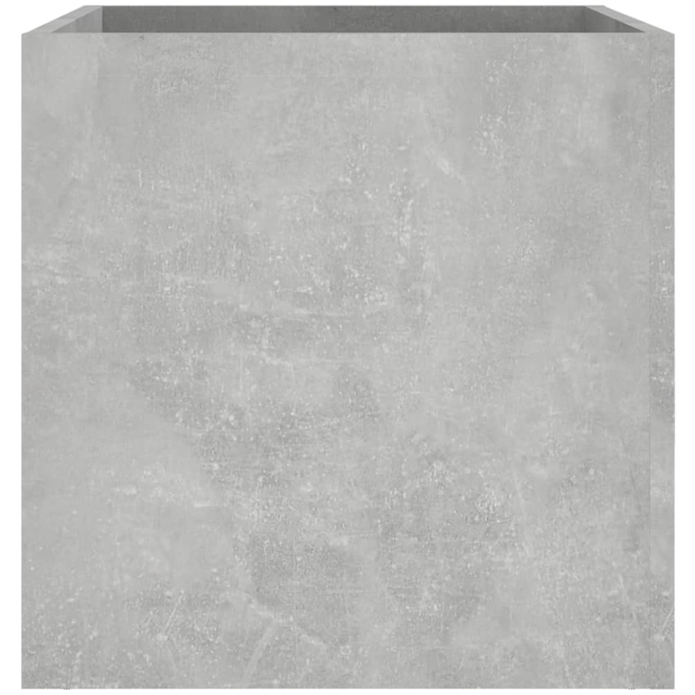 vidaXL Concrete Grey Wooden Planter Box 40 x 40 x 40cm Image 5