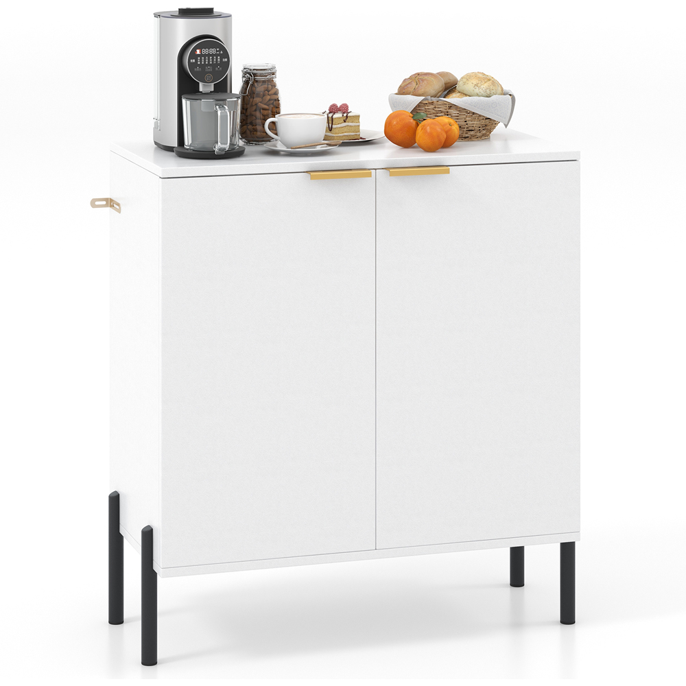 Costway 2 Door White Buffet Cabinet Image 3