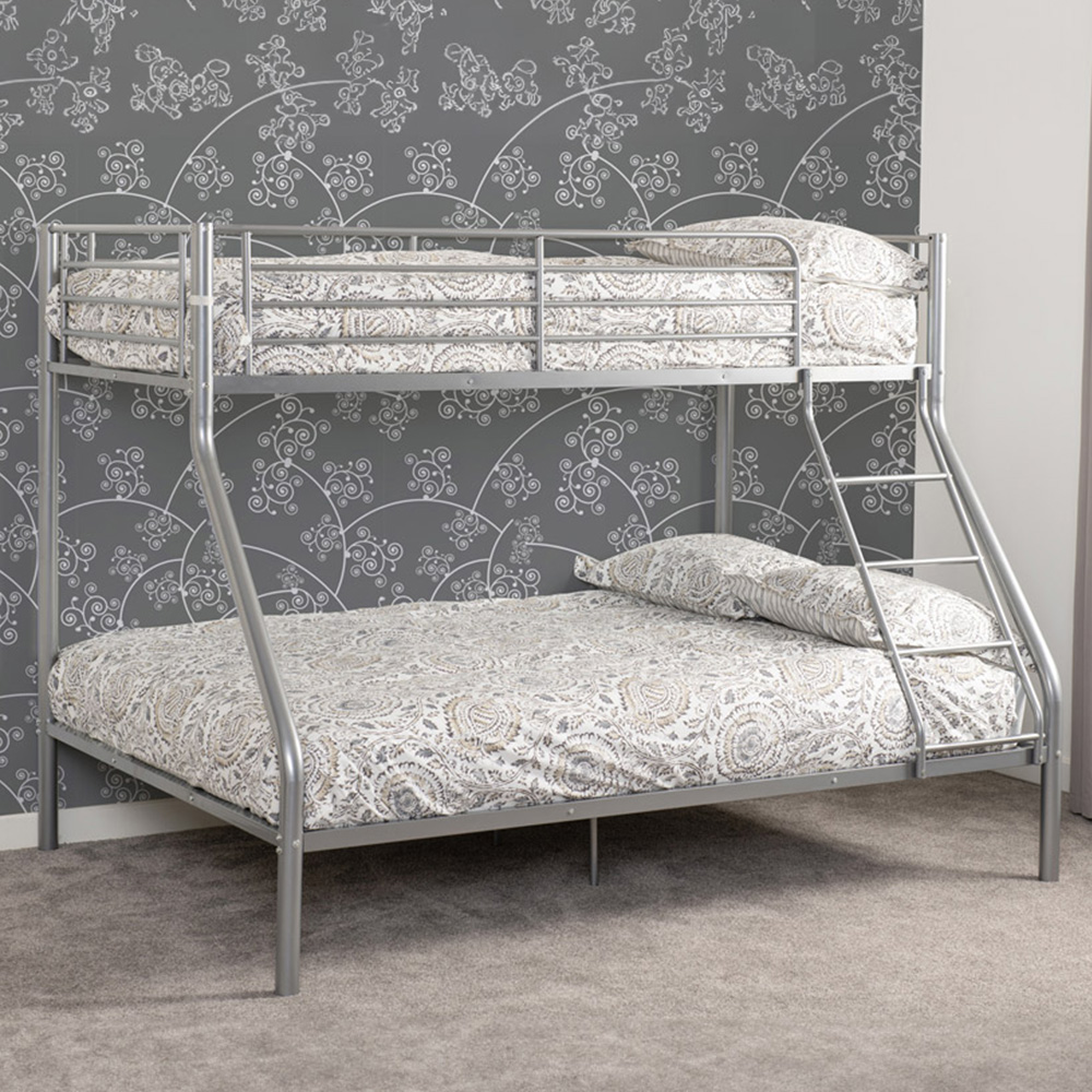 Seconique Tandi Triple Sleeper Silver Bunk Bed Image 1