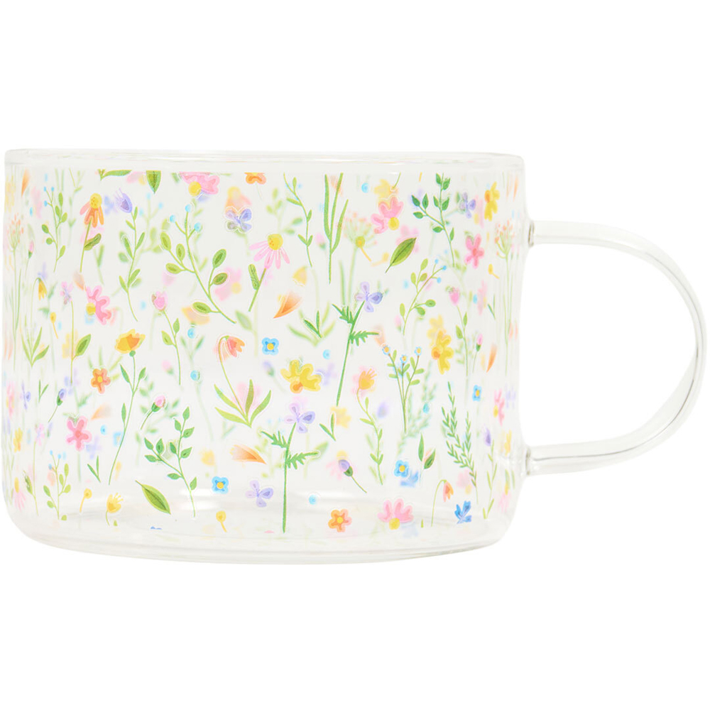 Wildflower Glass Mug Image 3