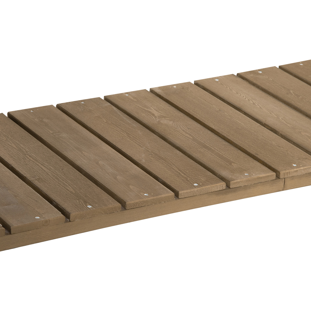 Outsunny Brown Wooden 8 Cube Herb Planter Stand with Shelf Image 3