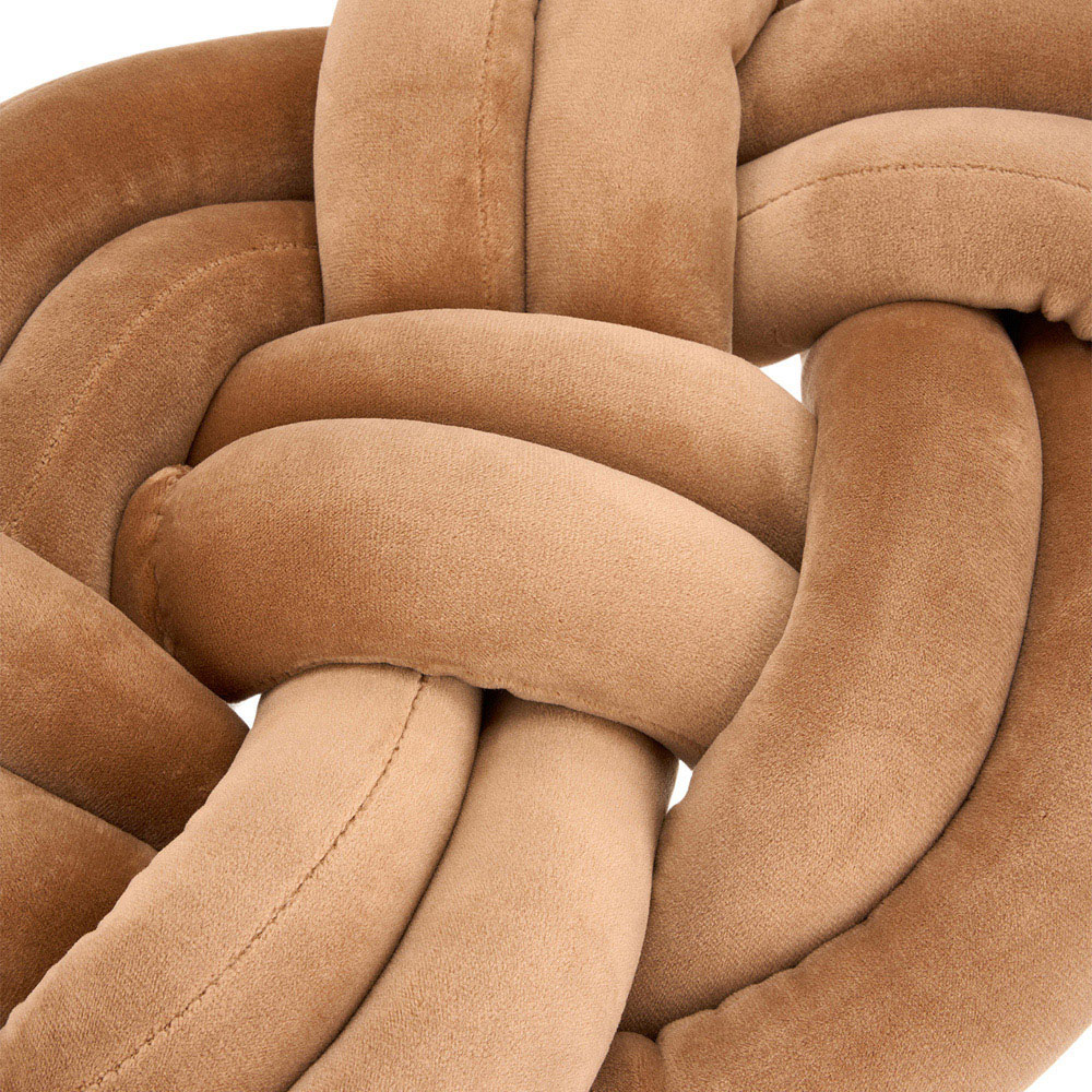 Living and Home Coffee Brown Knotted Sofa Cushion 35 x 45cm 2 Pack Image 5