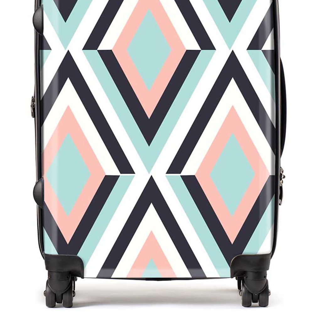 Warren Reed Designer Medium Zig Zag Abstract Pattern Suitcase Image 2