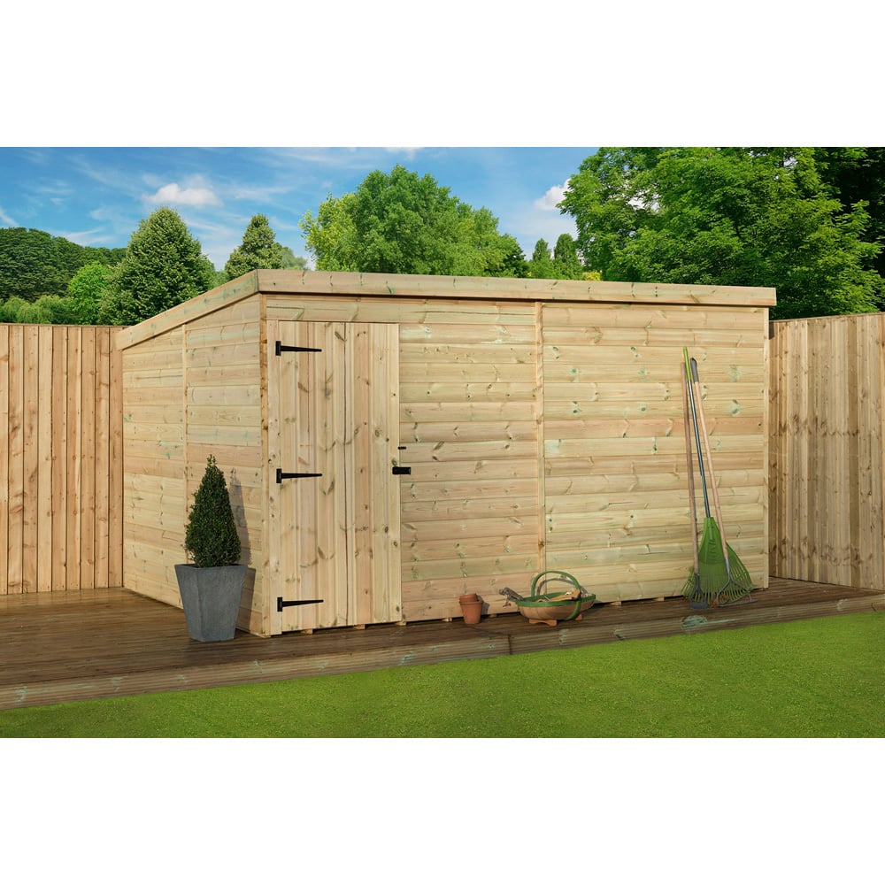 Empire Sheds 1000 8 x 7ft Tongue and Groove Pent Garden Shed Image 2