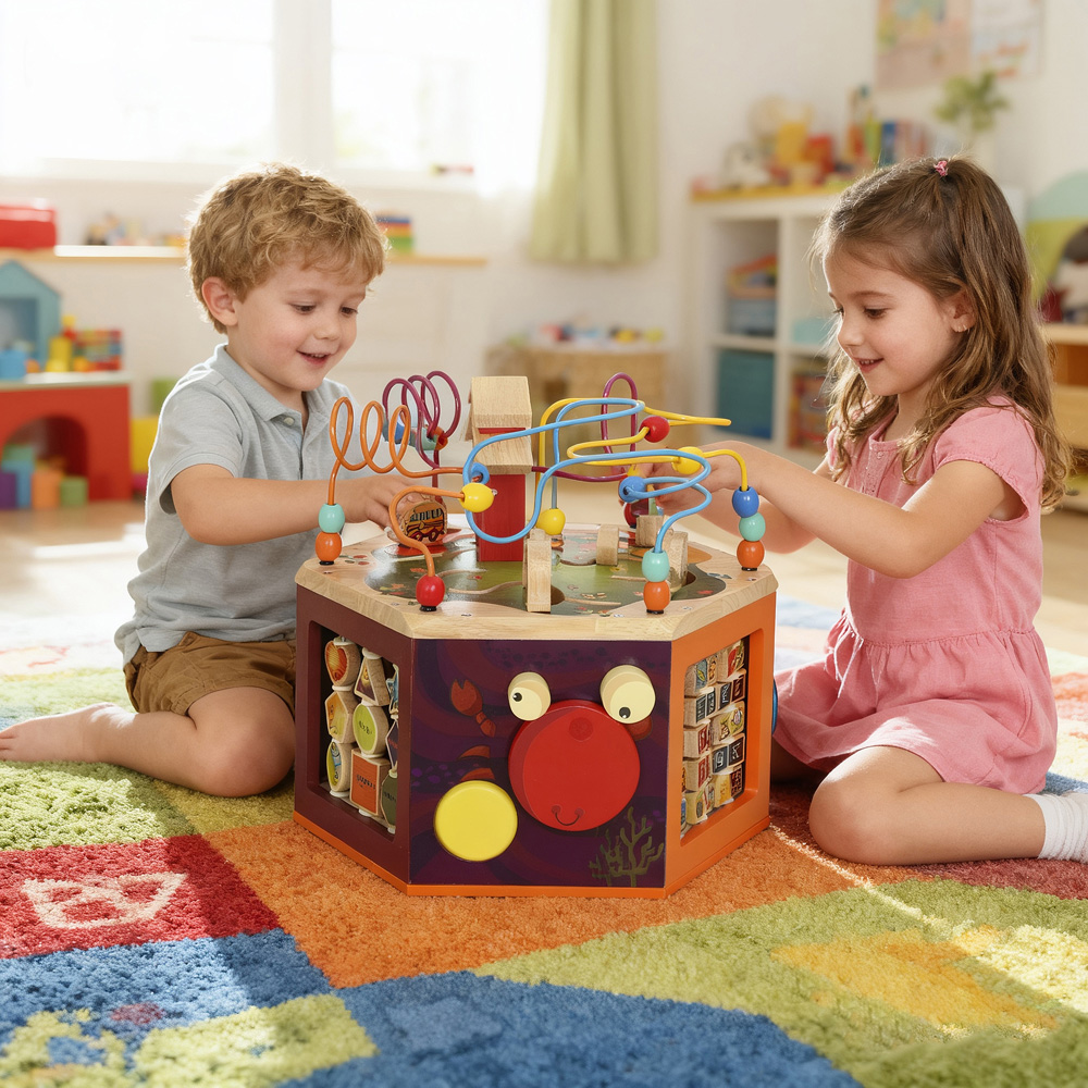 Tommy Toys AIYAPLAY 8-in-1 Toddler Activity Cube Image 7