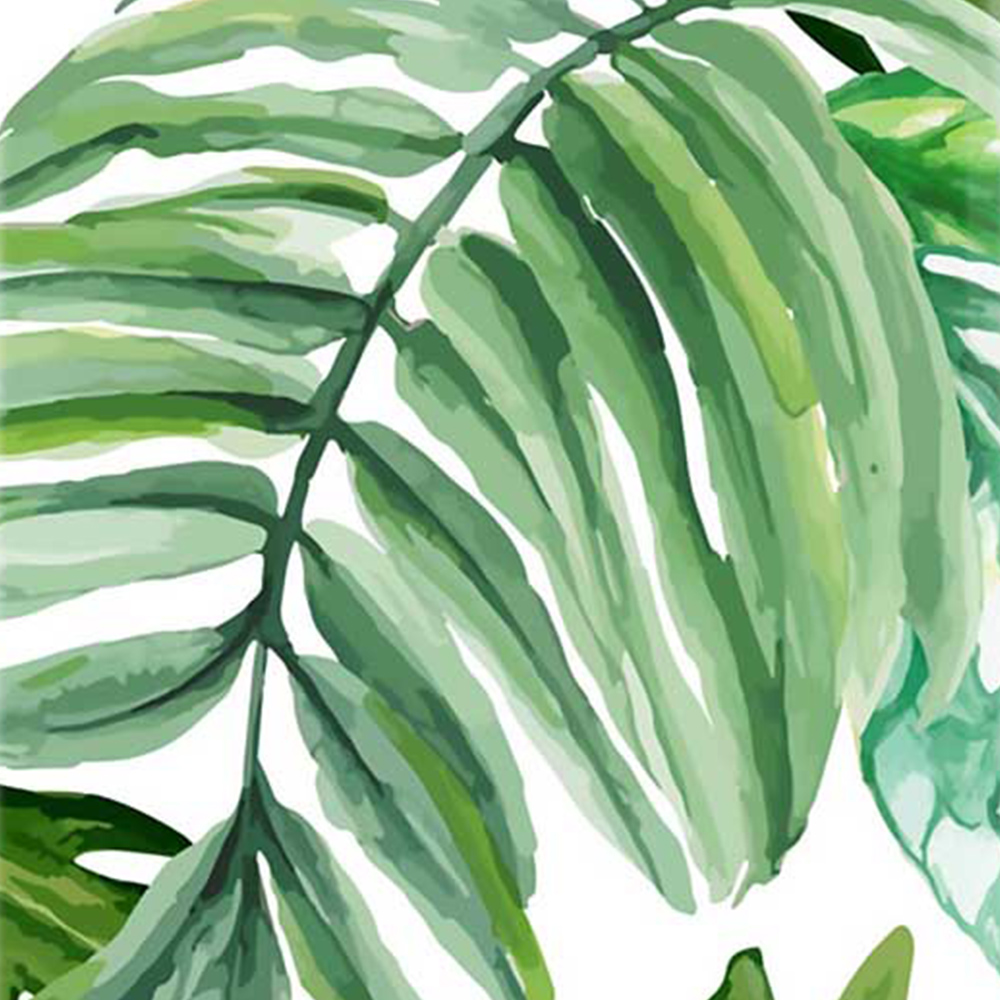 Warren Reed Designer Medium Exotic Rainforest Leaves Suitcase Image 3