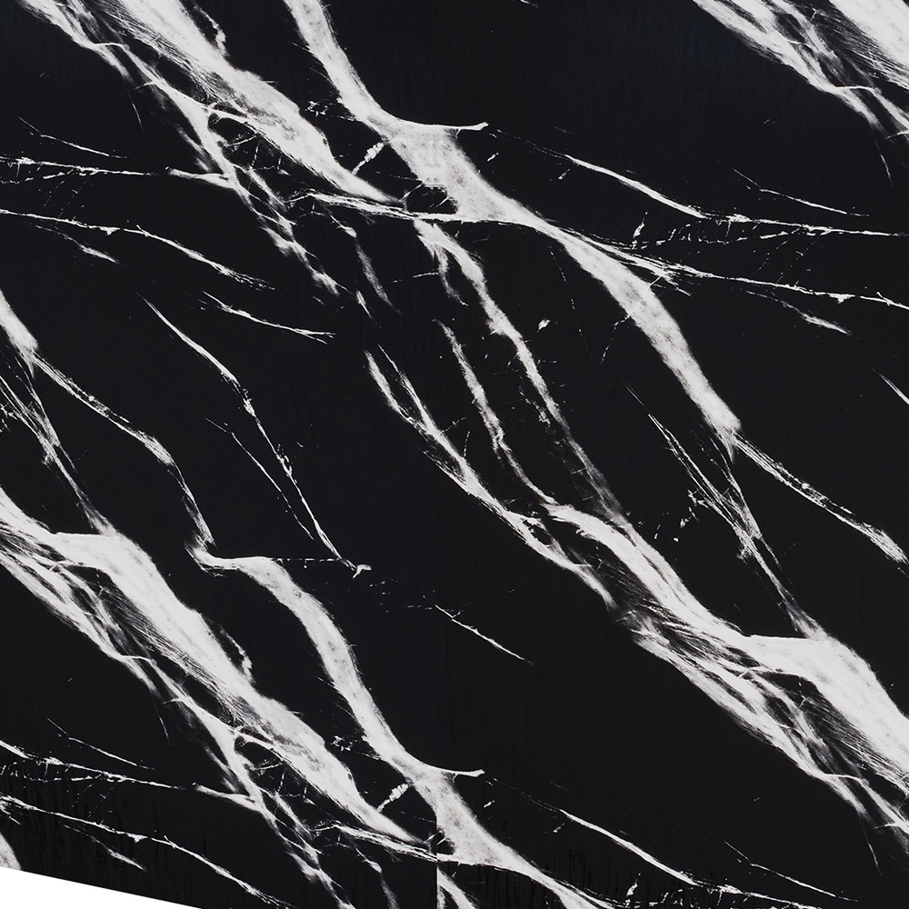 Living and Home Marble Pattern Black Self-Adhesive Wall Tile Sticker Image 5