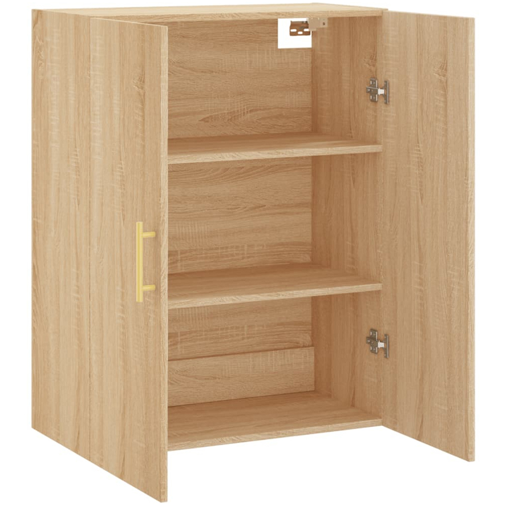 vidaXL 2 Door Brown Sonoma Oak Wall Mounted Cabinet Image 4