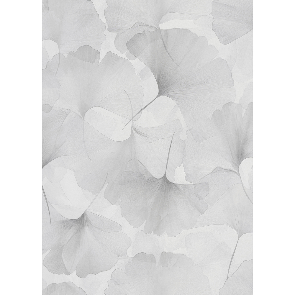 Erismann Elysium Ginko Dream Light Grey Wallpaper Image 4