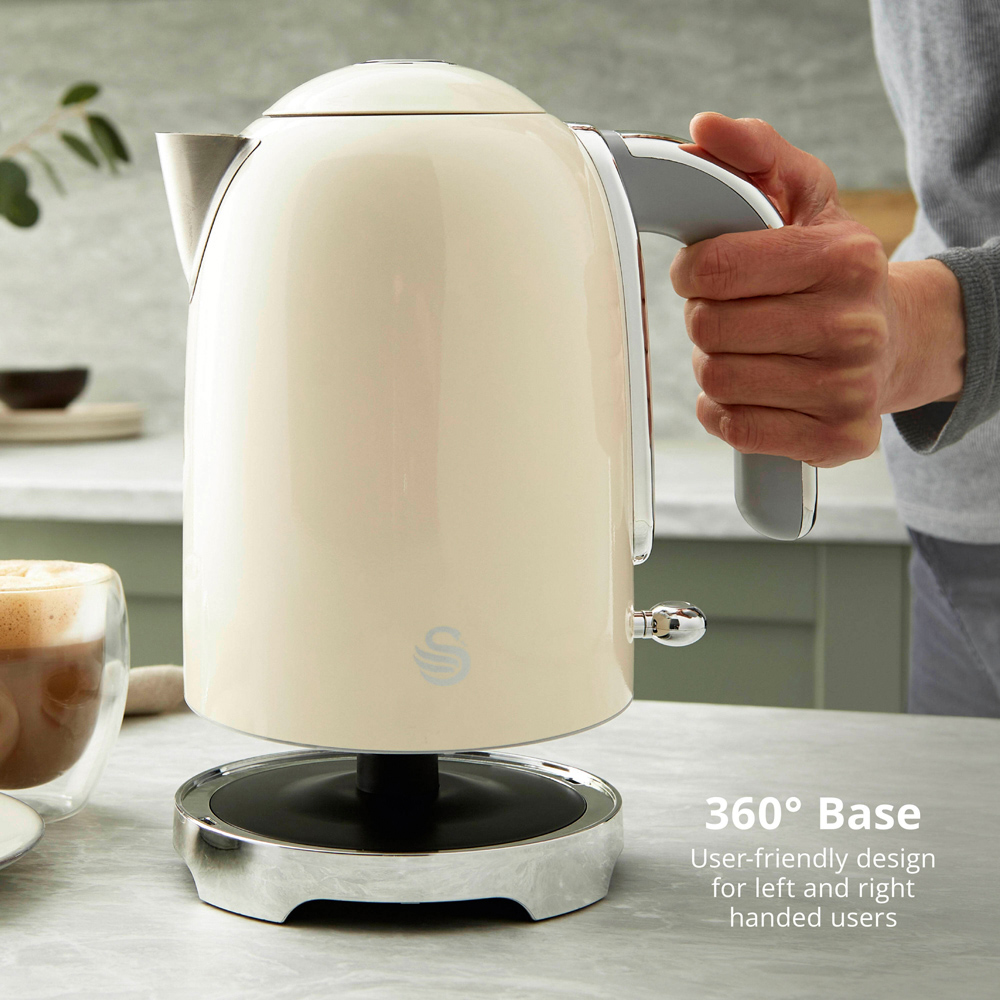 Swan Solace Cream Rapid Boil 1.7L Jug Kettle Image 7