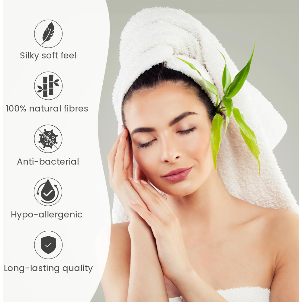 Allure Bath Fashions Bamboo Sand Luxury Marlborough Bath Sheet Image 4