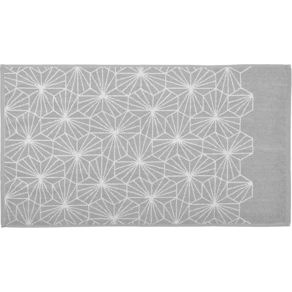 Allure Bath Fashions Grey Geometric Bath Towel Image 3