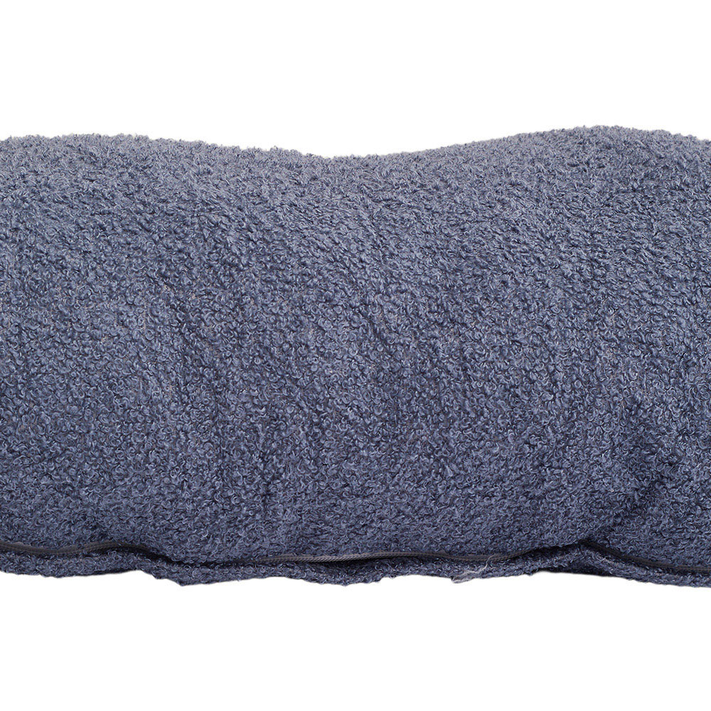 Living and Home Slate Blue Wedge Headboard Pillow with Side Pocket 100 x 50cm Image 3