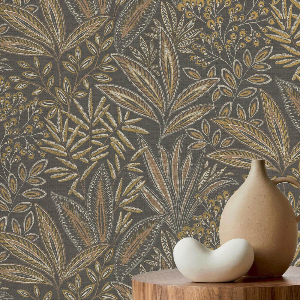 Crown Sahara Leaf Deep Mocha Wallpaper Image 6