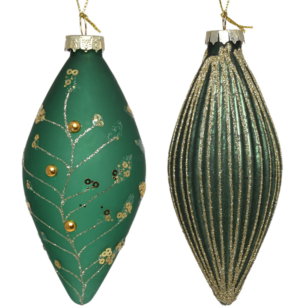 Green Embellished Droplet - Green Image 1