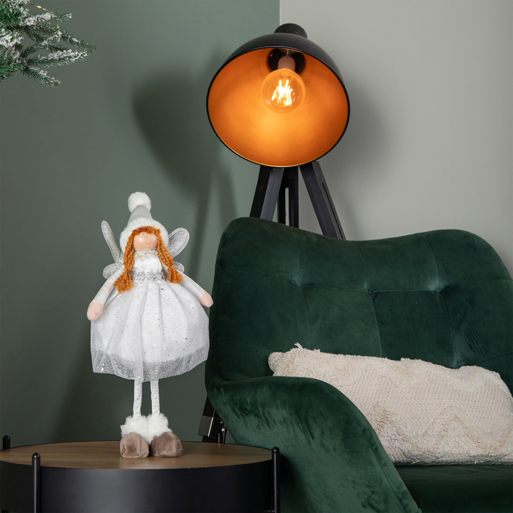 Samuel Alexander Standing Soft White Magic Fairy Christmas Decoration 48cm Image 1