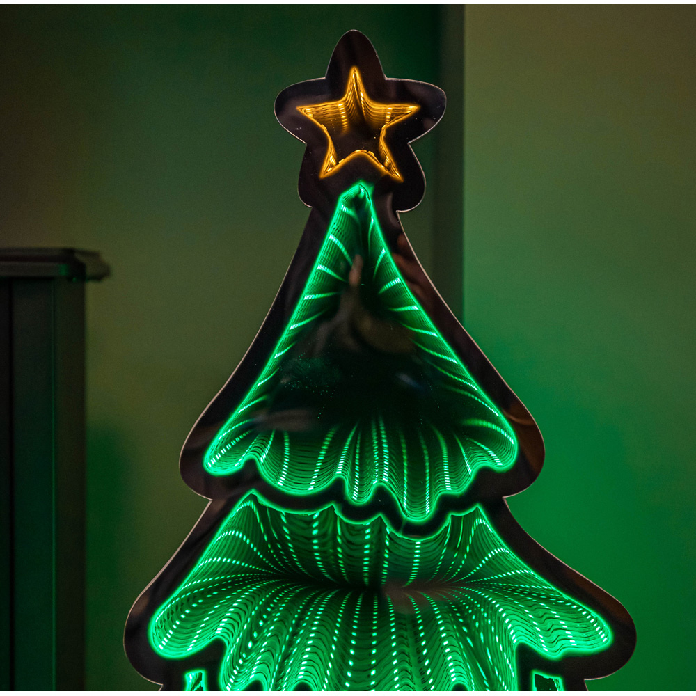 Samuel Alexander Light Up Infinity Standing Christmas Tree with Metal Base 60cm Image 5