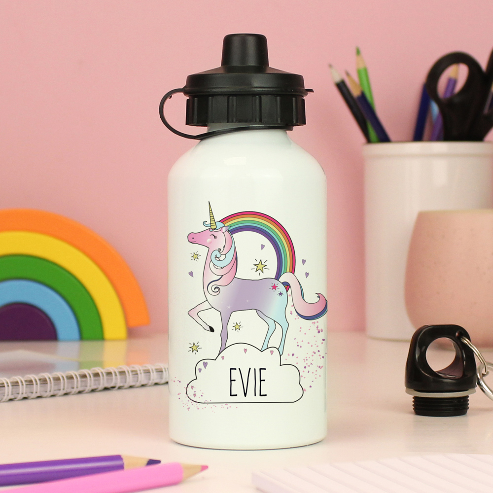 Personalised Memento Unicorn Drinks Bottle Image 3