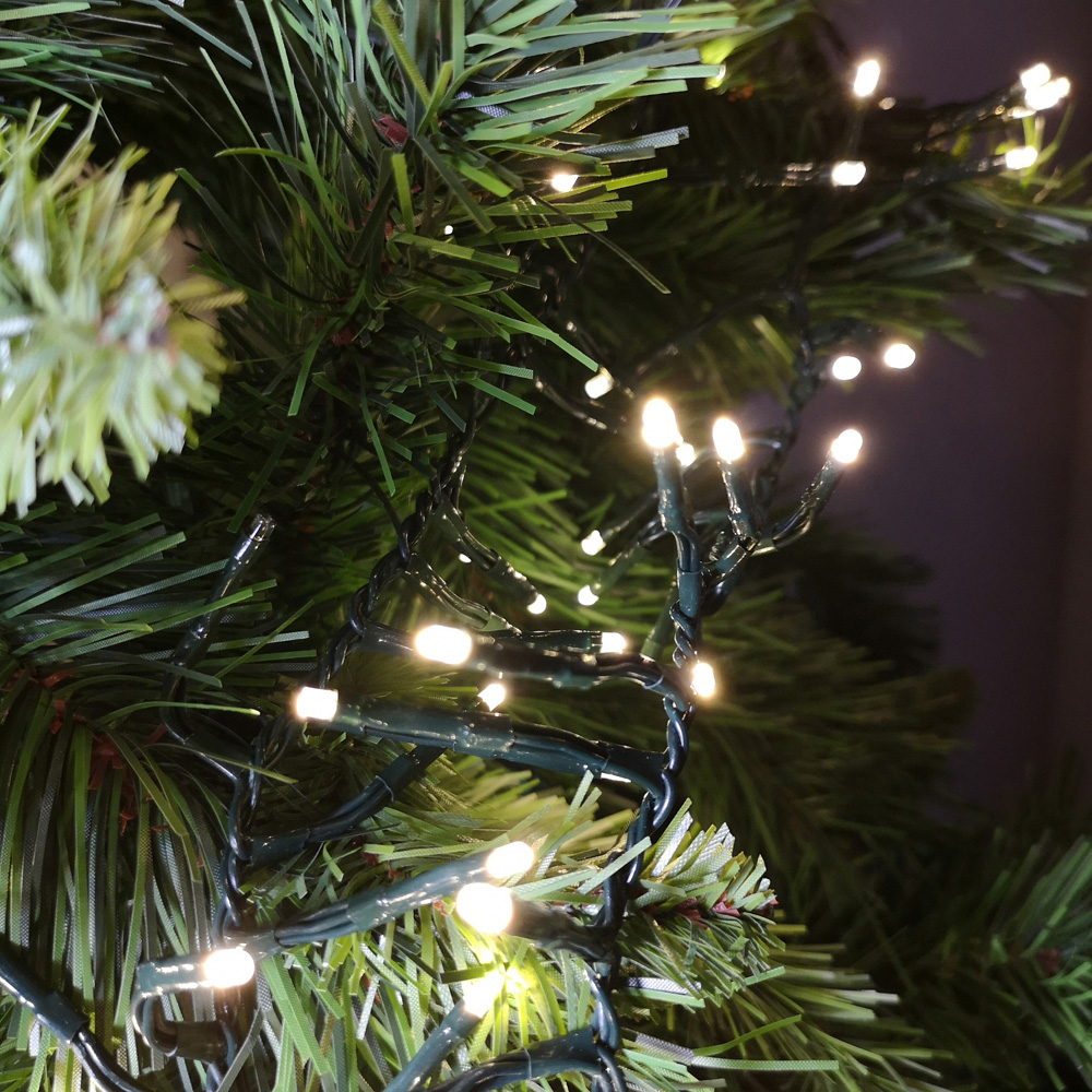 Premier ClusterBrights 3000 Warm White LED Multi-Function Green Cluster Light 37.2m Image 5