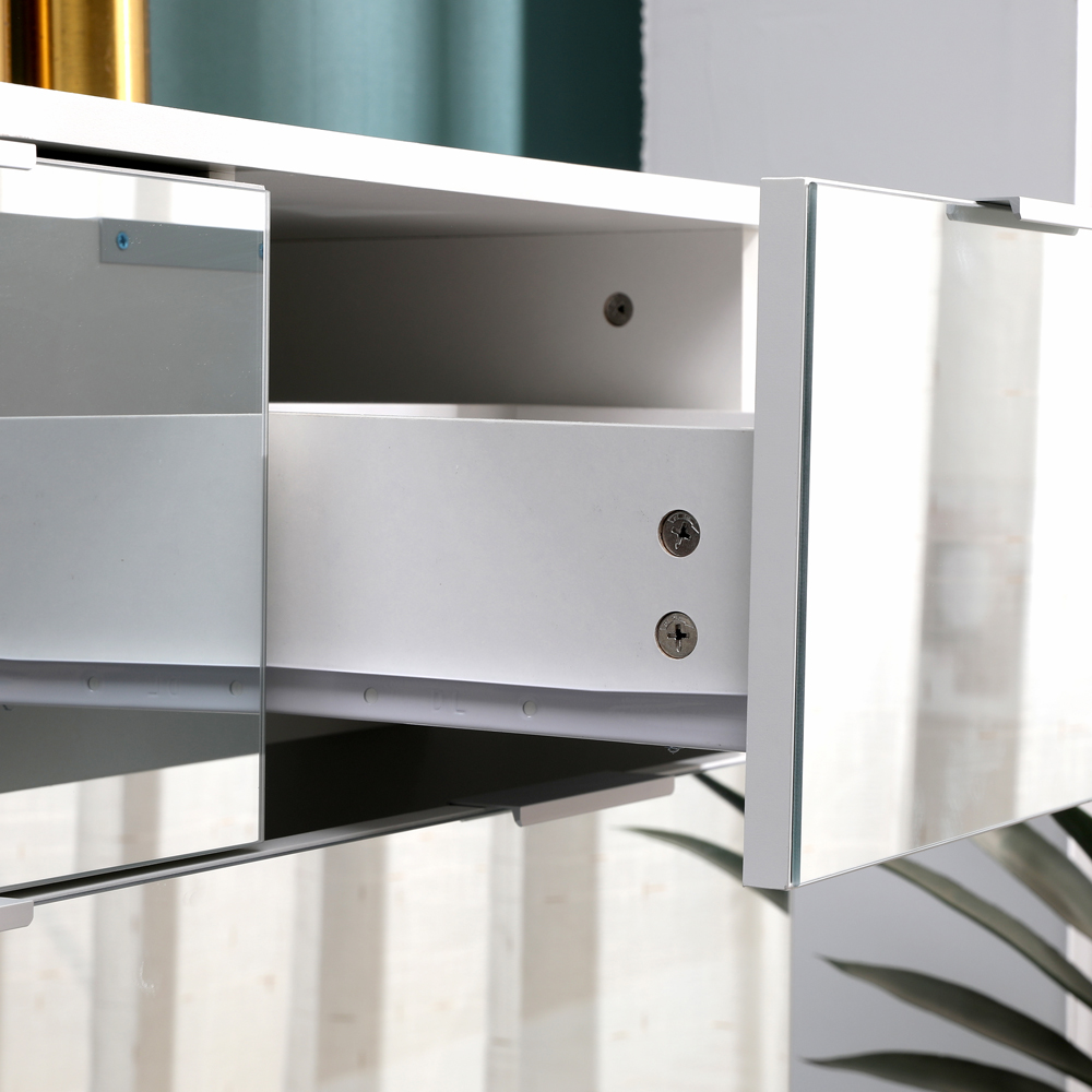 Portland Mirror 5 Drawer Wooden Chest of Drawers Image 4