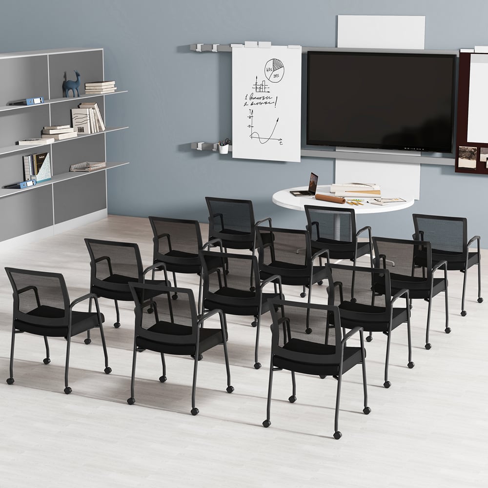 Costway Set of 2 Black Office Chair Image 6