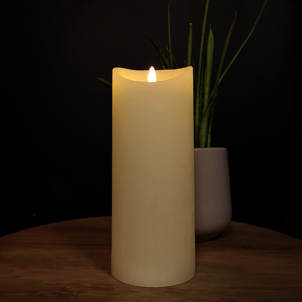 Samuel Alexander Warm White LED Flickering Candle with Timer Image 2