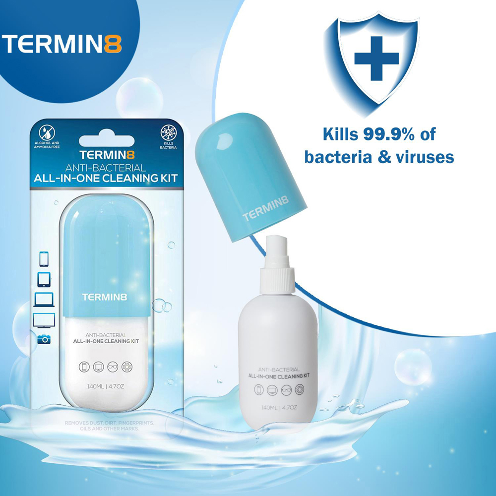 Termin8 All in One Antibacterial Screen Cleaning Kit Image 3