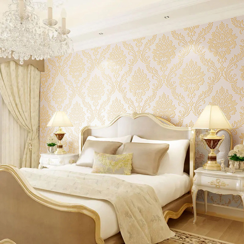 Living and Home Floral European Textured Wallpaper Image 7